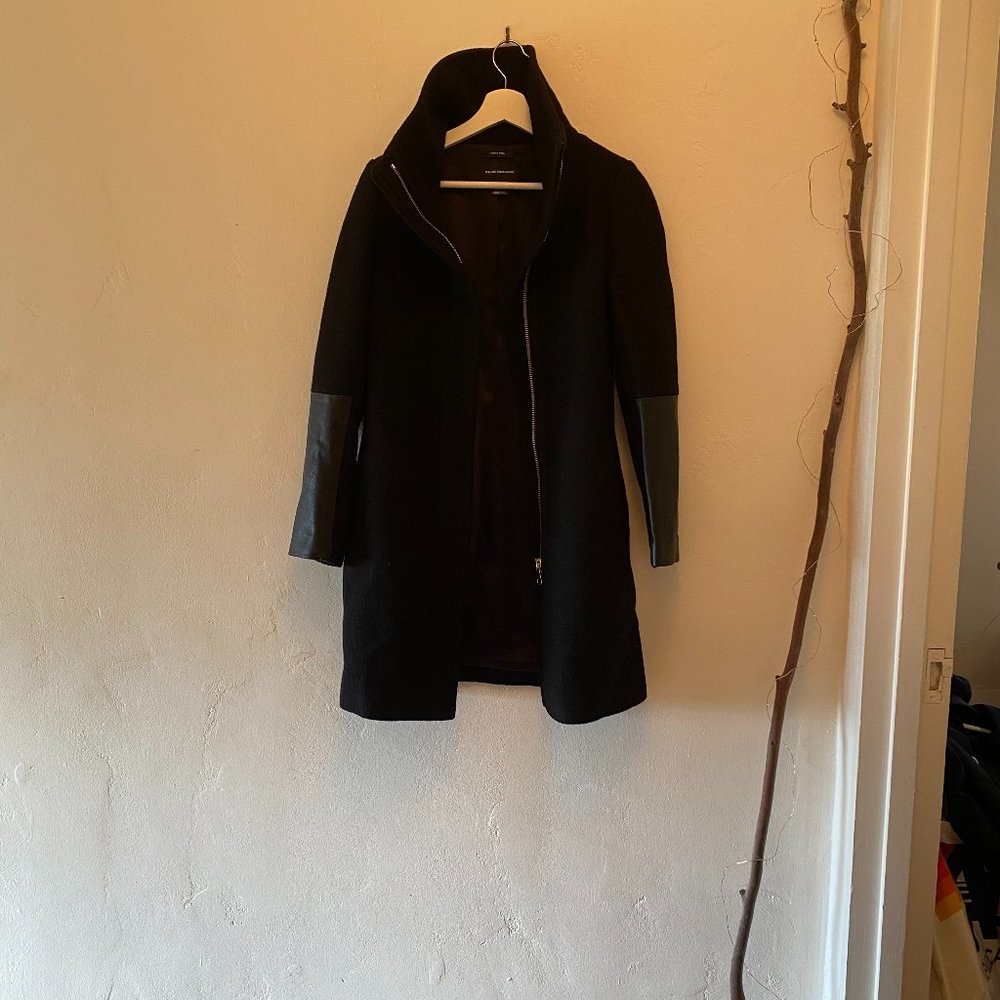 Club Monaco | High Collar Italian Wool Coat